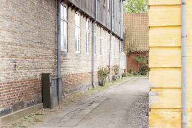 Eski kasaba Christiansfeld - UNESCO'nun, Danimarka, Avrupa.