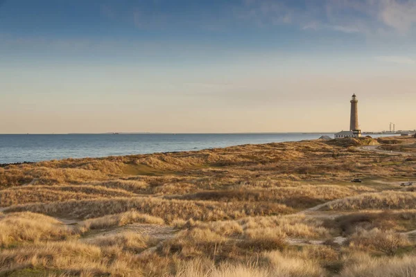 Vuurtoren Van Skagen Het Noordelijk Deel Van Denemarken — Stockfoto