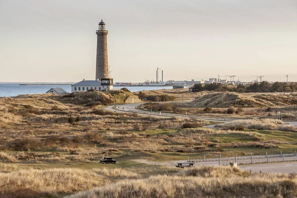 Faro Skagen Nella Parte Settentrionale Della Danimarca — Foto Stock