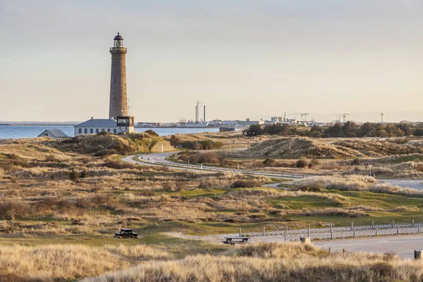 Phare Skagen Dans Partie Nord Danemark — Photo