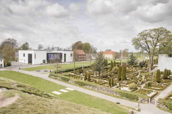 Jelling Dinamarca Maio 2017 Moderno Museu Viking Fica Área Monumento — Fotografia de Stock