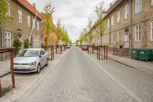 Christiansfeld Denmark May 2017 Street Old Town Which Enjoys Unesco — Stock Photo, Image