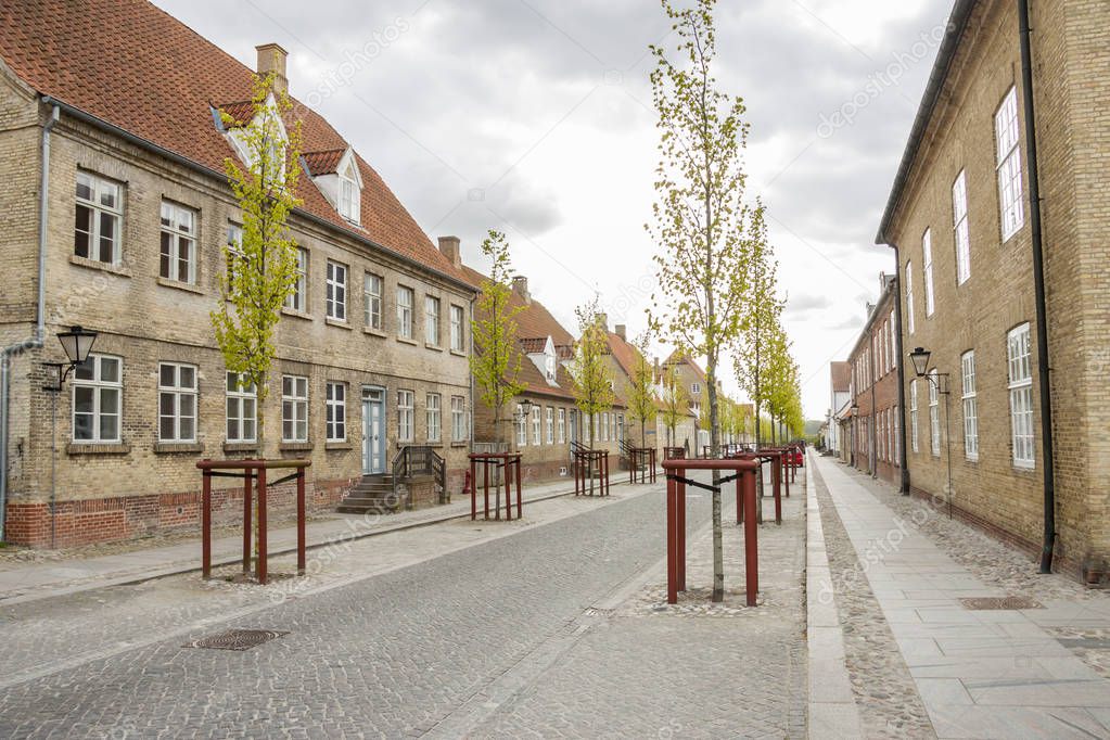 Old town of Christiansfeld - UNESCO, Denmark, Europe.