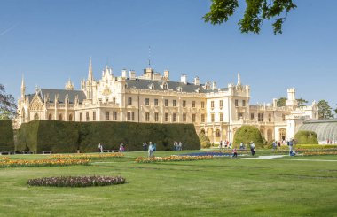 Lednice kalede south moravia, Çek Cumhuriyeti.