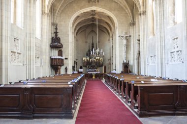 Lednice Kalesi kilise iç, Czec Güney Moravya