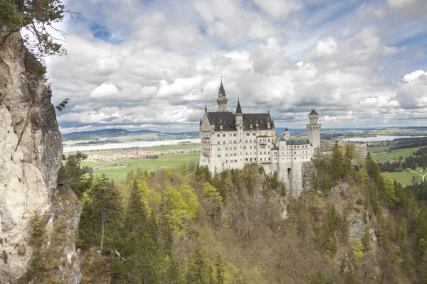 Neuschwanstein kastély-délnyugati Bajorország, Németország. — Stock Fotó