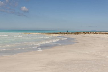 Rosignano beyaz plaj - İtalya, Toscany.