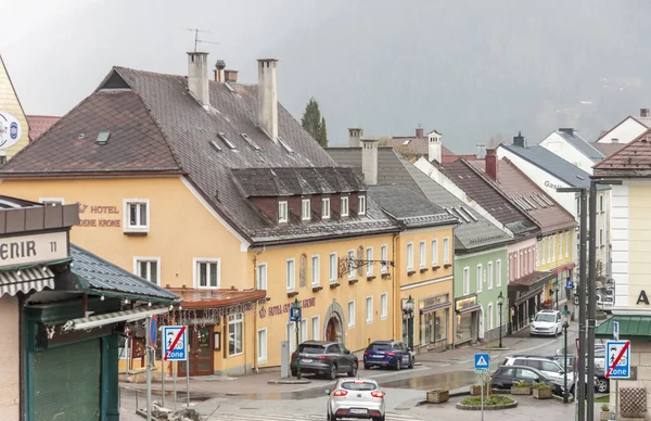 Hoofdstraat van Mariazell-Oostenrijk, Europa. — Stockfoto