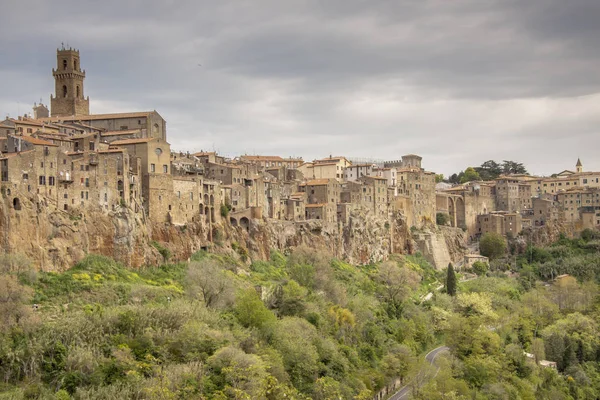 意大利托斯卡纳Pitigliano美丽的古城. — 图库照片