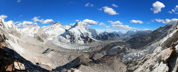 Vacker Utsikt Över Mount Everest Och Lhotse Nuptse Från Pumo — Stockfoto