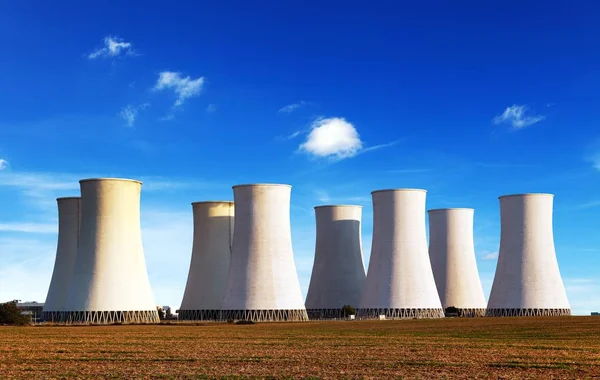 Vista Panorâmica Central Nuclear Jaslovske Bohunice Eslováquia — Fotografia de Stock