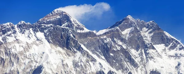 Everest Dağı, Nuptse kaya yüzüne, görünümünü Lhotse ve Lhotse Shar Kongde - Sagarmatha Milli Parkı - Nepal Himalayalar dağlardan