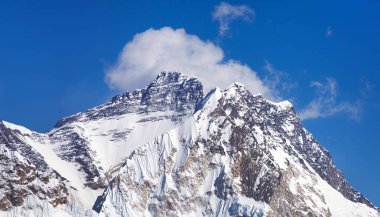 Üst Mount Lhotse Güney eyer mount Everest Gokyo Vadisi, Everest Ana kampı, Nepal Himalayalar dağlar yol