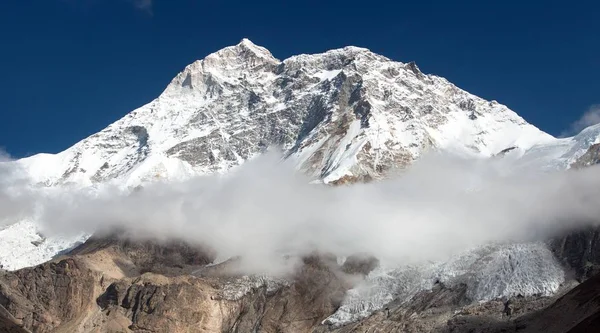 Mount Makalu Mraky Nepál Himaláje Hory Barun Údolí — Stock fotografie
