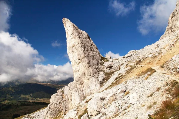 Cliff Alps Dolomites Dağları Dolomiti Talya — Stok fotoğraf