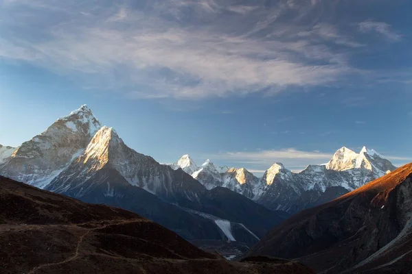 Morgenblick Des Mount Ama Dablam Auf Dem Weg Zum Everest — Stockfoto