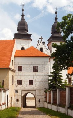 Gotik ve Rönesans Basilica Saint Procopius Trebic manastırda, UNESCO tarafından Çek Cumhuriyeti, Moravya