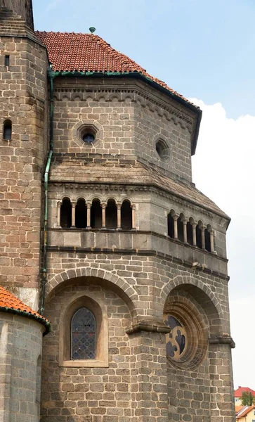 Готическая Ренессансная Базилика Святого Прокопия Требском Монастыре Объект Юнеско Чехия — стоковое фото