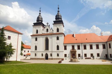 Gotik ve Rönesans Basilica Saint Procopius Trebic manastırda, UNESCO tarafından Çek Cumhuriyeti, Moravya