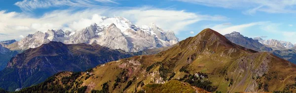 View Marmolada Highest Mount Dolomites Alps Mountains Italy — Stock Photo, Image