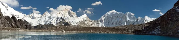 View Mount Makalu Lake Kongma Pass Three Passes Trek Way — Stock Photo, Image