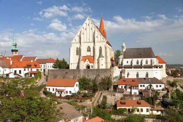 Chiesa Gotica San Nicola Ceco Kostel Svateho Mikulase Znojmo Moravia — Foto Stock