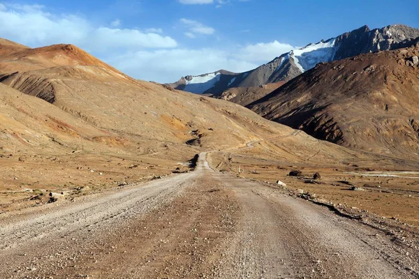 Estrada Internacional Pamir Pamirskij Trakt Não Pavimentada M41 Tajiquistão Telhado — Fotografia de Stock