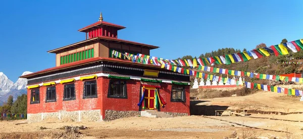 Temle Gompa Zasa Mosteiro Perto Sallery Vilage Solukhumbu Nepal — Fotografia de Stock