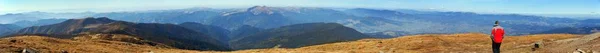 Vista Panorámica Ucrania Montañas Los Cárpatos Pueblo Jasinja —  Fotos de Stock