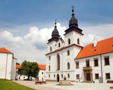 Gotik ve Rönesans Basilica Saint Procopius Trebic manastırda, UNESCO tarafından Çek Cumhuriyeti, Moravya