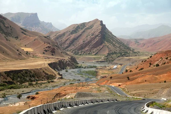 Autostrada Pamir Pamirskij Trakt Paesaggio Intorno All Autostrada Pamir M41 — Foto Stock