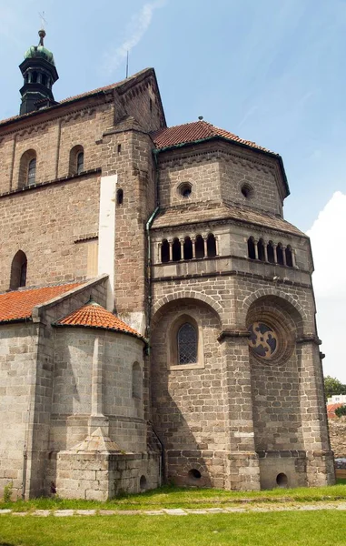 Basílica Gótica Renacentista San Procopio Monasterio Trebic Sitio Unesco República —  Fotos de Stock