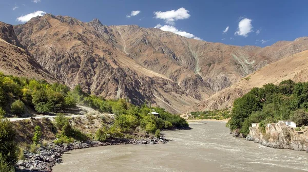 Río Panj Montañas Pamir Panj Parte Superior Del Río Amu — Foto de Stock