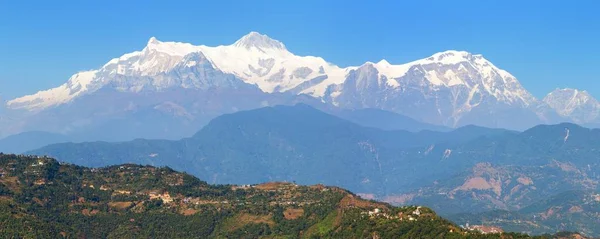 Monte Annapurna gama, Nepal Himalaia montanhas — Fotografia de Stock
