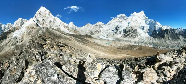 Mount Everest Nuptse Pumori Kala Patthar Nepal Himalayas — Stock Photo, Image