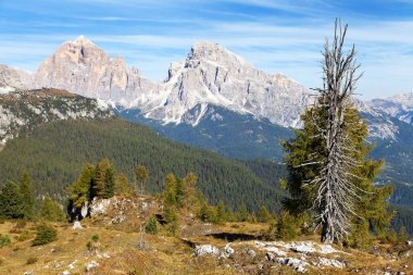 Tofano Tofana Le Tofane Gruppe Alpler Dolomites dağları