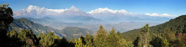 MountAnnapurna gama, Nepal Himalaya montañas — Foto de Stock