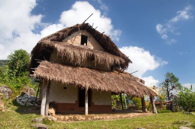 Nepal'deki ev, Khumbu vadisi, Nepal Himalayalar