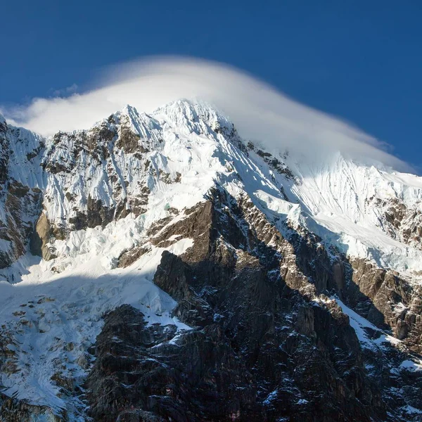 Vista serale del monte Salkantay, Salkantay Trek — Foto Stock