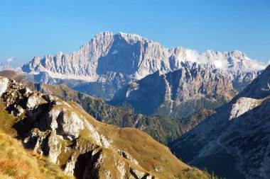 Mount Civetta görünümünü sabah
