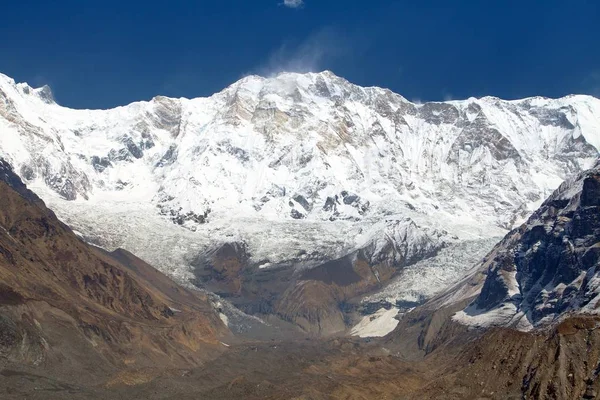 Monte Annapurna dal campo base di Annapurna sud — Foto Stock