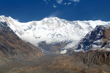 Kamp güneye Annapurna Annapurna dağına