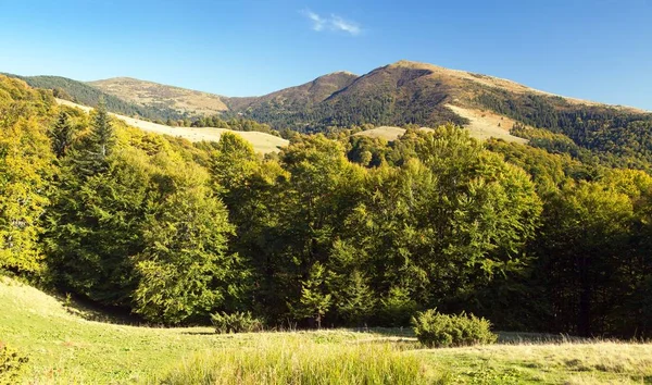 Panoramic view of Ukraine Carpathian mountains — Stock Photo, Image