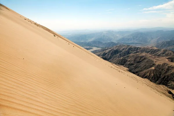 Cerro Blanco Homokdűne Világ Egyik Legmagasabb Dűnéje Nasca Vagy Nazca — Stock Fotó