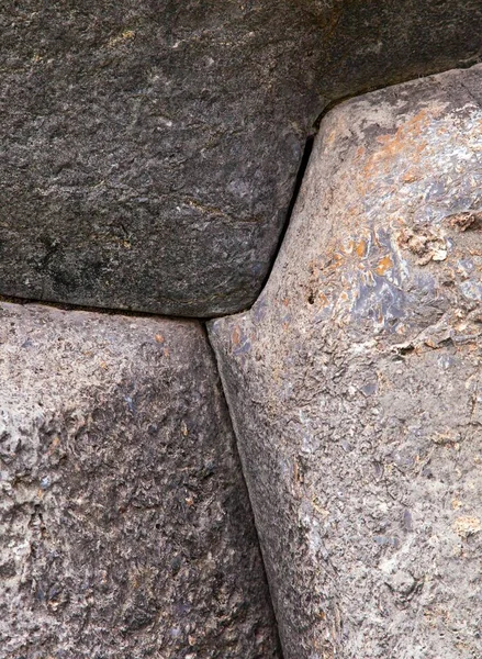 Detalle Muro Piedra Cusco Cuzco Arquitectura Histórica Inca Perú — Foto de Stock