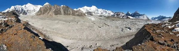 Panoramic View Mount Cho Oyu One Highest Mountain World Sagarmatha — Stock Photo, Image