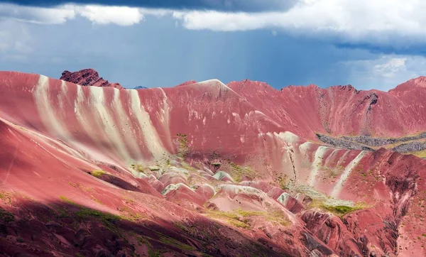 Regenboogbergen Vinicunca Montana Siete Colores Cuzco Regio Peru Peruaanse Andes — Stockfoto