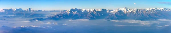 Mount Dhaulagiri Annapurna Und Manaslu Luftaufnahme Des Himalaya Gebirges Nepal — Stockfoto