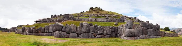 Πανοραμική Θέα Του Sacsayhuaman Inca Ερείπια Κούσκο Πόλη Κούσκο Περού — Φωτογραφία Αρχείου