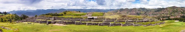 Vista Panorámica Sacsayhuaman Ruinas Incas Cusco Cuzco Perú — Foto de Stock